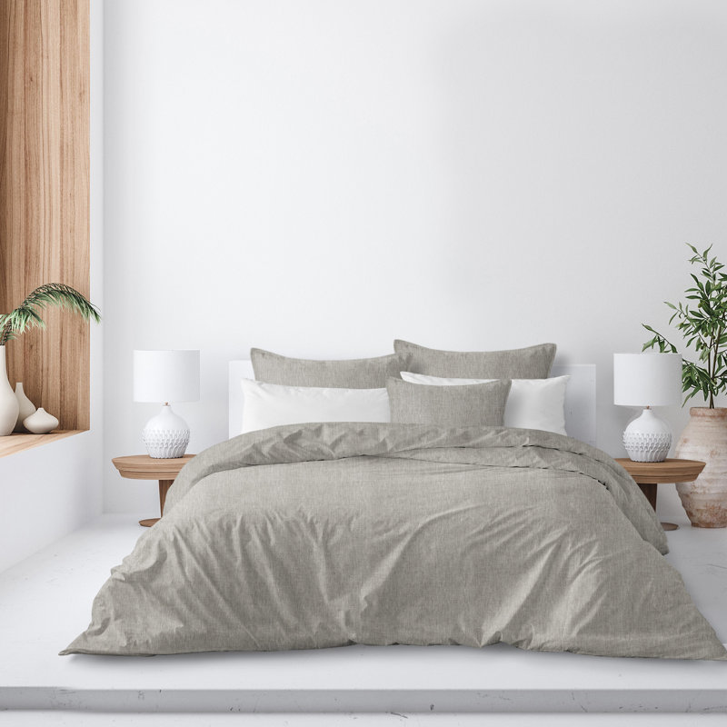 The Tailor's Bed Au Natural Laundered Linen Modern & Contemporary Duvet